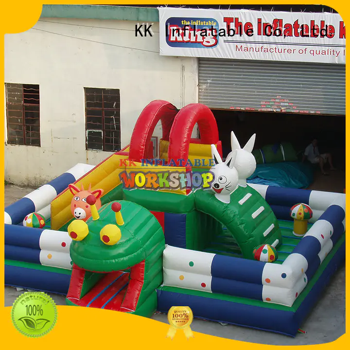 inflatable assault course sport fire inflatable obstacle course inflatable KK INFLATABLE Brand