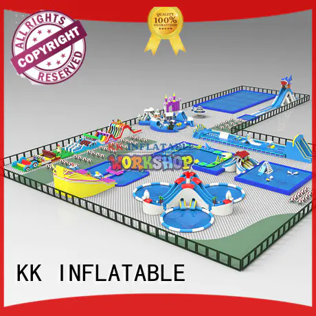 KK INFLATABLE rainbow inflatable theme park good quality for amusement park