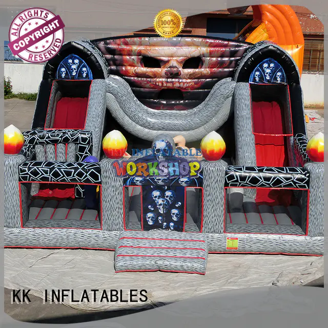 funny inflatable obstacles cartoon supplier for playground