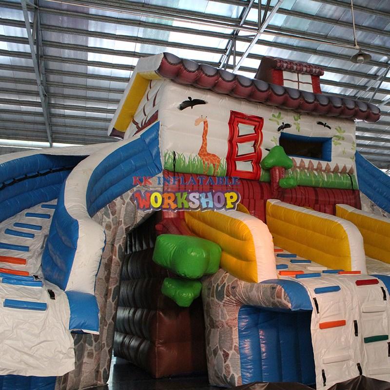 large inflatable theme park blue factory price for seaside-3