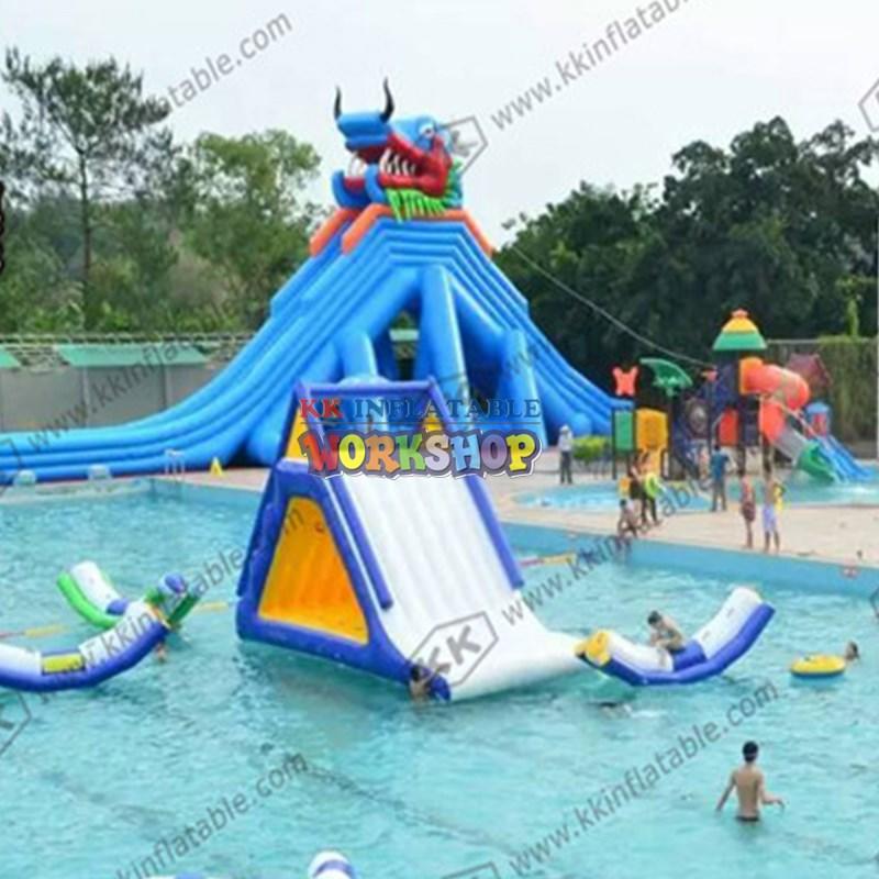 kids inflatable water park blue for amusement park KK INFLATABLE-2